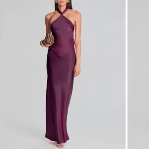 Retrofete Ester Dress Size XS Eggplant- Worn Once & Cleaned! Bridal/Fall Wedding